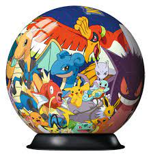 Meowth, a pokemon very playful. 3d Puzzle Ball Pokemon Ravensburger 11785 72 Pieces Jigsaw Puzzles Animals In Comics And Cartoons Jigsaw Puzzle