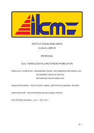 Contact institut kemahiran mara kuala lumpur on messenger. Doc Institut Kemahiran Mara Commander Shadow Academia Edu