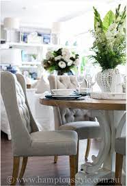 We Love Elegant Dining Rooms With Round Tables Hamptons Dining Table Home Decor Hamptons Style Dining Room