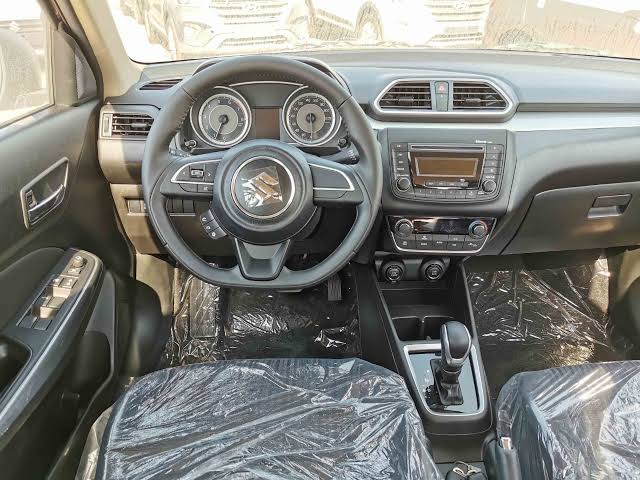 Suzuki Dzire 2022 Cabin and Steering Wheel Layout, AI generated
