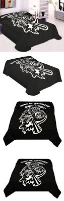 Cuddle up with jax teller from sons of anarchy ! Sons Of Anarchy Reaper Blanket Soa Merchandise Is Perfect For Home Decor Gifts Accessories Memorabilia Colle Sons Of Anarchy Reaper Anarchy Sons Of Anarchy