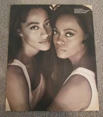 DIANA ROSS & DAUGHTER TRACIE ROSS 9.5"x12" Pinup Magazine Page Clipping  SWC1