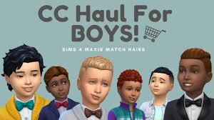 I focus on stuff i actually like. Cc Hairs For Boys Kids Cc Must Haves Sims 4 Maxis Match W Links Youtube
