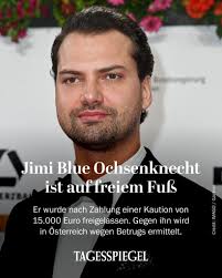 Der Schauspieler Jimi Blue Ochsenknecht ist nach seiner Auslieferung nach  Österreich wieder auf freiem Fuß. Er wurde laut Staatsanwaltschaft  Innsbruck nach Zahlung einer Kaution von 15.000 Euro freigelassen. „Herr  Ochsenknecht hat gelobt,