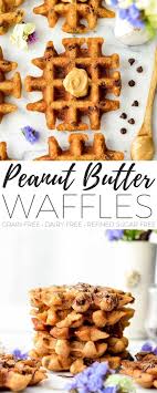 These Waffle Maker Peanut Butter Cookies Are Gluten Free And Ready In 10 Minutes An E Gluten Free Peanut Butter Waffle Maker Recipes Breakfast Cookies Healthy