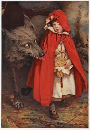 Once upon a time there lived in a certain village a little country girl, the prettiest creature that ever was seen. File Little Red Riding Hood J W Smith Jpg Wikimedia Commons