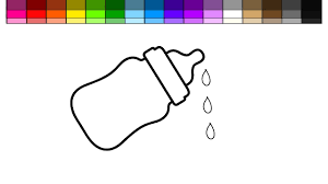 You can print or color them online at getdrawings.com for absolutely free. Learn Colors For Kids And Color Dripping Baby Bottle Coloring Page Youtube