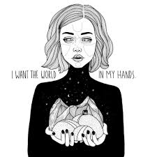 I Want The World Illustration By Laura Klinke Instagram Lauraklinke Art Illustration Art Design Digital Girl World Tire Art Cool Drawings Art Design