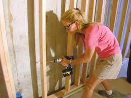 From one end, install an 8″ anchor along the plate followed by another one at 32″ o.c. Framing A Basement Hgtv