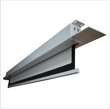 Source Hidden In Ceiling Electric Projection Screen With Remote Control Motorized Reccessed In Ceiling P Projector Screen Diy Hidden Projector Projector Screen