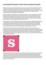 Karena kiki.live ada di playstore dan sebagai penulis passport.com, saya ingin memberi anda apk yang dapat diunduh gratis. Amat Mudah Mengakses Video Dewasa Dengan Simontok By Cepatinfopop Issuu