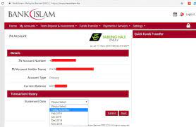 Jika telah mempunyai akaun ib bank islam, sila ikuti langkah dibawah: Semak Transaksi Akaun Tabung Haji Guna Bank Islam Online Banking Je