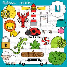 Letter l, alphabet, typography, font. Alphabet Clip Art Letter L Words By Clipartisan Tpt