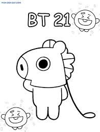 Check spelling or type a new query. Tata Bt21 Coloring Page Shefalitayal