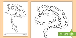 By best coloring pages february 28th 2020. Month Of The Holy Rosary Colouring Page Teacher Made