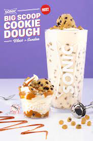 We Did Not Hold Back The Dough In Our Latest Desserts Our Big Scoop Cookie Dough Sundae And Blast Are Mixed Soft Chocolate Chip Cookies Desserts Sweet Snacks
