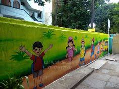 Peranan lukisan mural di dinding tadika tadika abs bestari. 31 Tadika Ideas School Murals 3d Wall Painting Wall Painting