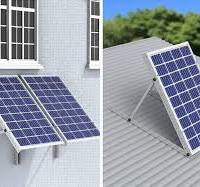 Angle Adjustable Solar Panel Tripod Brackets RV Kit Camper ...