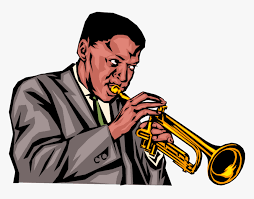 Vector sketch of a pianist for a piano. Vector Illustration Of Jazz Musician Plays Trumpet Cartoon Person Playing Trumpet Hd Png Download Kindpng