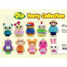 Felonious gru agnes stuart the minion balthazar bratt despicable me, didi and friends, fictional character, black, stuart the minion png. 10 Pcs Didi Friends Cake Topper For Cake Decoration Shopee Malaysia