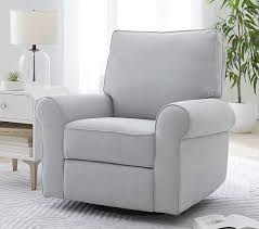 The mesh swivel chair from hunt comfort is made from lightweight materials and is able to swivel through a full 360 degrees. Comfort Swivel Nursery Glider Recliner Chair Pottery Barn Kids