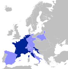 The First French Empire At Its Greatest Extent In 1812 First French Empire European History Napoleon
