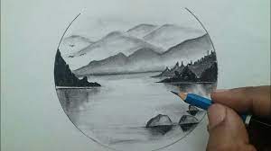 How To Draw Beautiful Scenery Of Nature Easy For Beginners Pencil Drawing Tutorial Youtube Images of simple pencil sketches beautiful drawings 5 coloring.