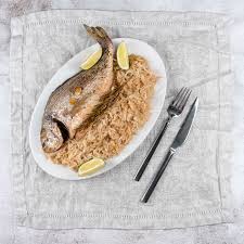 Preheat the oven to 110°c, gas mark ¼. Fresh Grilled Dorado Or Sea Bream Fish With Lemon And Rosemary Stock Photo Picture And Royalty Free Image Image 163814353
