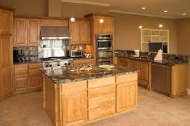 0 out of 5 n/a easy to moderate. Beige Tile Flooring Supports Almost Wholly Natural Wood Toned Kitchen With Dark Marble Countertops An Large Kitchen Design Cheap Kitchen Remodel Kitchen Design
