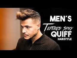A quiff hairstyle integrates a fade haircut on the sides and back while highlighting the styling spree on the top for a bold look. Men S Textured Spiky Quiff Hairstyle Hairstyling Inspiration 2019 Youtube