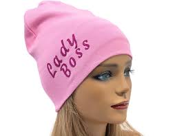 Spring,summer Beanie ,lady Boss in Glitter Font Beanie,one Size Fits  All,warm Hat,gift for Her,warm Beanie,cute Beanie, Head Accessories
