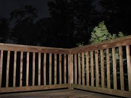 How deck shape & height influence your deck stairs design · whether you need a railing for your stairs. Deck Railing Wikipedia