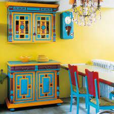 des motifs peints mobilier de salon relooker meuble motifs peints