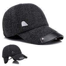 Men Winter Warm Cotton Hat Keep Ear Warm Vintage Outdoor Sports Climbing Snow Baseball Cap Men Winter Sports Baseball Caps Baseball Cap