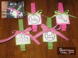 Simpsonized Crafts Baby Shower Clothespin Favors Baby Shower Crafts Baby Shower Clothes Pin Boy Baby Shower Food