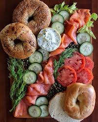 Carly Travel Food On Instagram Bringing Some Nyc To Chi So Happy To Receive A Bagel Lox Delivery From Zuckersbagels T In 2020 Food Travel Food Weekend Brunch