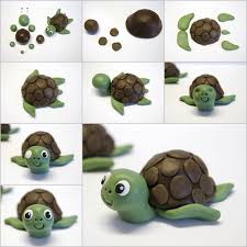 Creative Ideas Diy Cute Fondant Turtle Cake Topping Oyun Hamuru Fondan Rehberi Fondant Figures