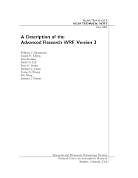 Page charges will now only be assessed for length starting. A Description Of The Advanced Research Wrf Version 3