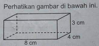 Volume Balok Di Atas Adalah Cm A 92b 94c 96d 98 Brainly Co Id