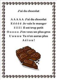 Poesie J Ai Du Chocolat Comptines Enseignement Du Francais Chanson
