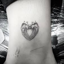 Also Did Three Tiny Heart Waves For Some More English Travellers Artist Cloud Tattoos Heart Tattoo Tattoos Minimal Tattoo