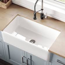 Get free shipping on qualified kraus, stainless steel, double bowl kitchen sinks or buy online pick up in store today in the kitchen department. Kraus Turino Reversible 33 L X 18 W Farmhouse Kitchen Sink Reviews Wayfair