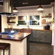 Galley kitchen with island by pinterest. Galley Kitchen With Bar Island Containing Stove And Vent Hood Sinkology Sinkology On Insta Kitchen Dining Room Combo Kitchen Remodel Kitchen Remodel Small