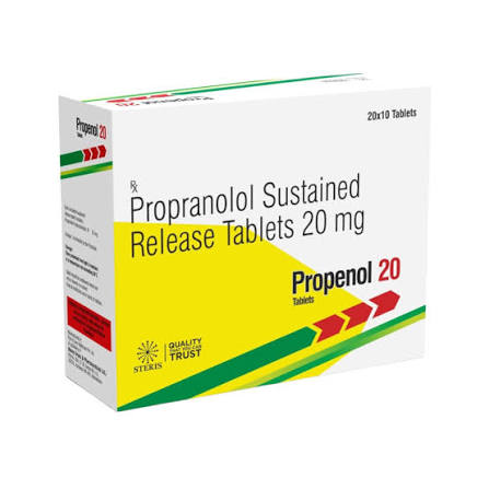 Propranolol 20 Mg Tablets at ₹ 32.3/stripe | CARDIOLOGY Medicine in Jaipur | ID: 20560280891