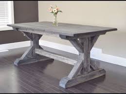Trestle Dining Table Weathered Finish Onyx Walnut Available Dining Tables And Sets Edmont Wood Dining Room Table Farmhouse Table Trestle Dining Tables