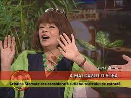 O a doua stea moare. A Murit ActriÈa Cristina Stamate Youtube