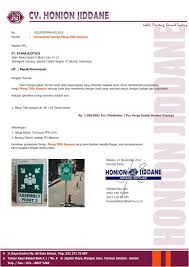Information technology globalindo jalan raya bekasi blok f10 no.1 kawasan industri contoh surat penawaran harga jasa. Contoh Surat Penawaran Percetakan Aneka Macam Contoh