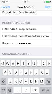 Setting Up Mail On Iphone Ios 7 Support One Com