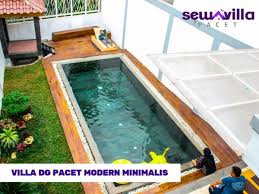 Villa Dg Pacet Tawarkan Penginapan Modern Bersih Minimalis Kolam Renang Pribadi Kolam Renang Villa Penginapan