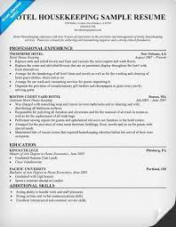 Housekeeping Resume Sample Resume Companion Job Resume Samples Manager Resume Job Resume Examples